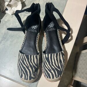 Vince Camuto Zebra Stripe Espadrilles